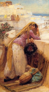 On the Terrace Arabic Frederick Arthur Bridgman Oil Paintings